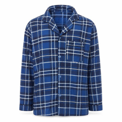 Strong Souls Men's Blue Plaid Pyjama Top S