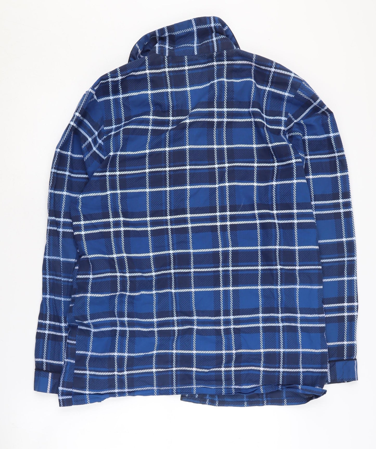 Strong Souls Men's Blue Plaid Pyjama Top S