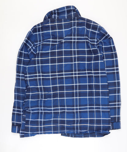 Strong Souls Men's Blue Plaid Pyjama Top S