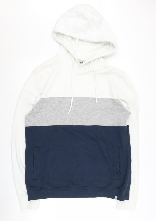 Mens UK Size XL Blend Multicoloured Pullover Hoodie