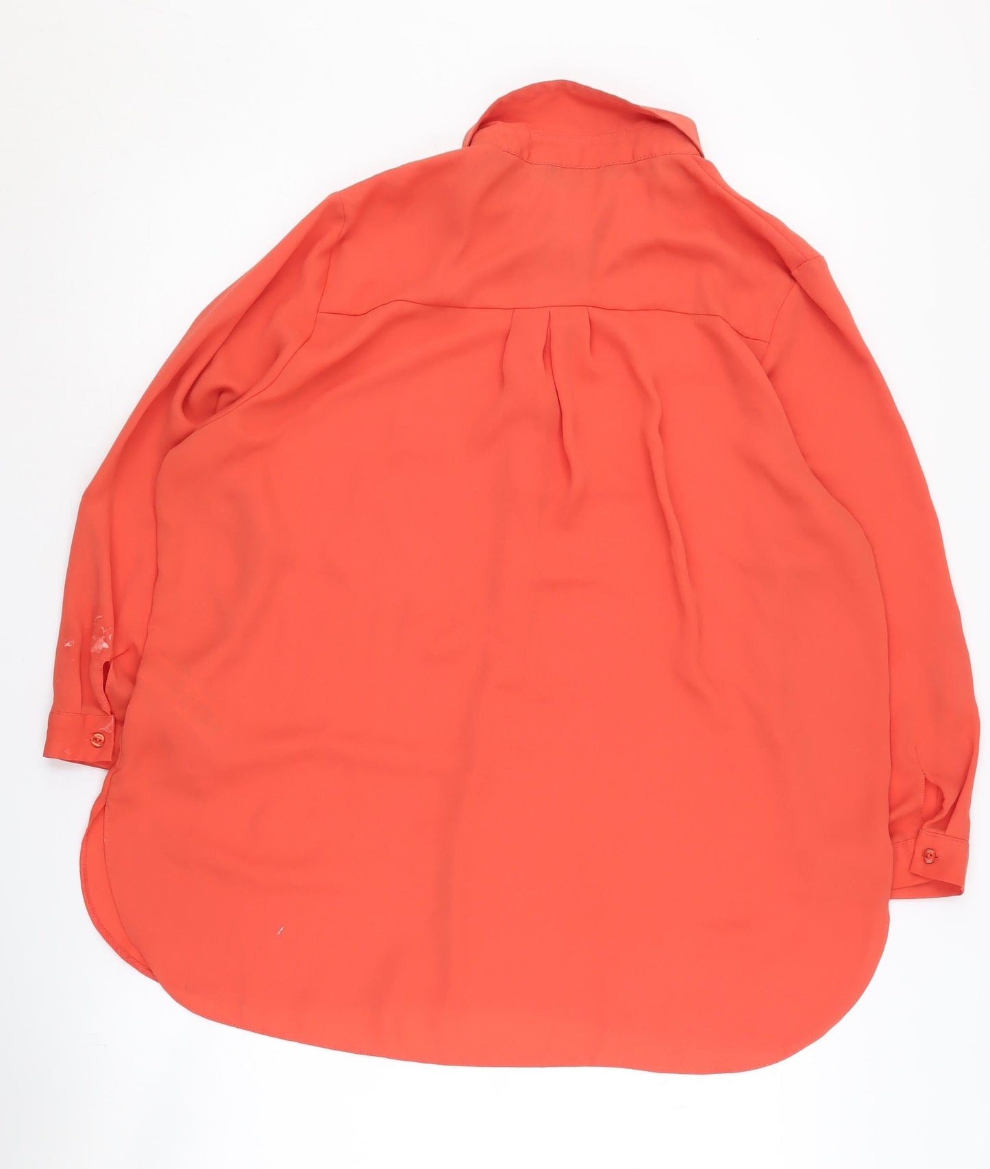 Womens UK Size 16 Dorothy Perkins Orange Basic Button-Up