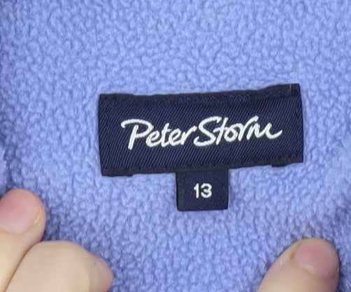 Peter Storm Girls Purple Fleece Jacket Size 13 Years