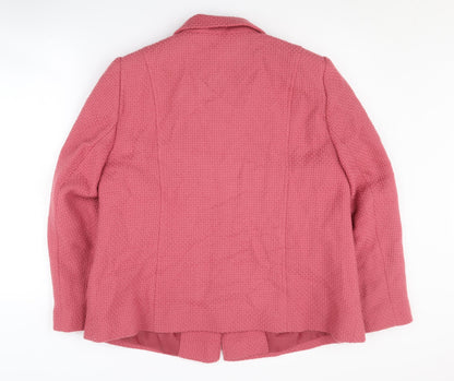 Eastex Pink Women's Blazer, Size 18, Wool, Elegant