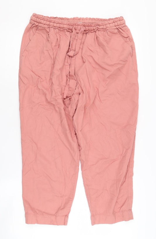 Womens UK Size M Gap Relaxed Fit Jogger Pink Trousers