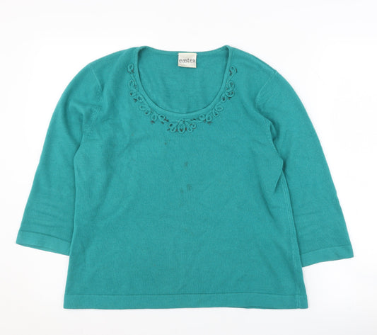 Eastex Women's Green Size 14 Pullover Jumper