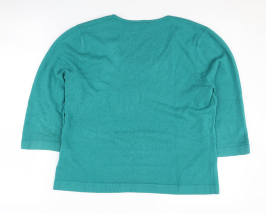 Eastex Women's Green Size 14 Pullover Jumper