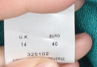 Eastex Women's Green Size 14 Pullover Jumper