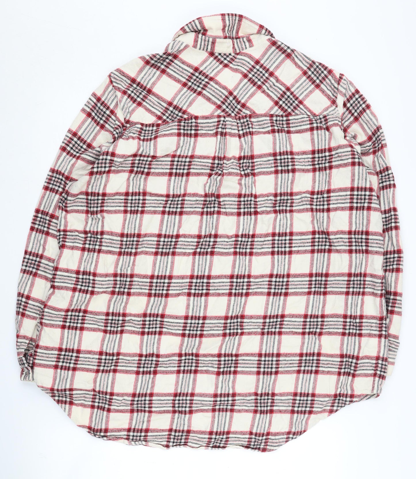 M&S Women's Multicoloured Plaid Button-Up Shirt