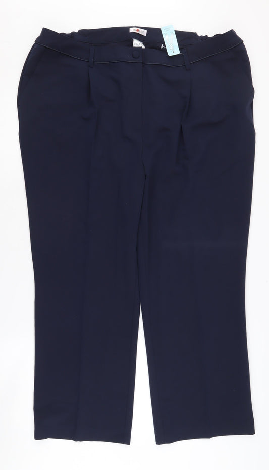 Womens UK Size 24 Damart   Blue Trousers