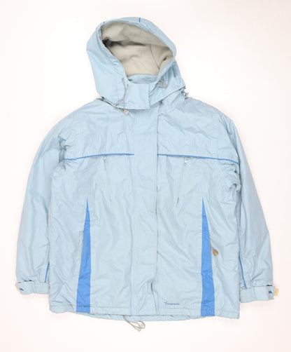 Womens UK Size 18 Trespass Blue Rain Coat