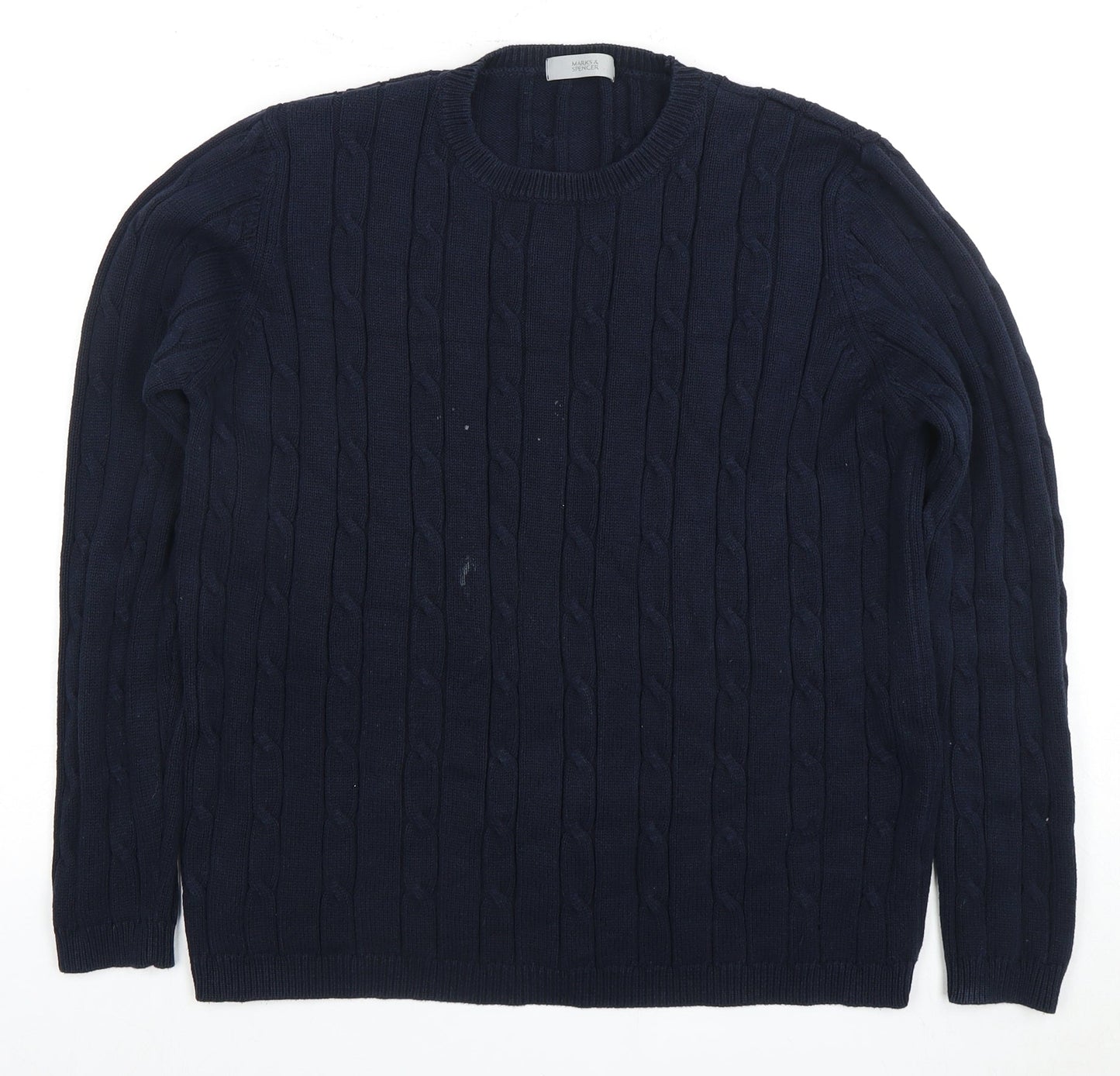 Womens UK Size 18 Marks and Spencer Blue Pullover Jumper