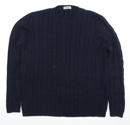 Womens UK Size 18 Marks and Spencer Blue Pullover Jumper