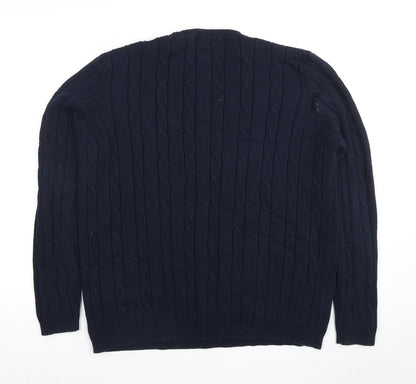 Womens UK Size 18 Marks and Spencer Blue Pullover Jumper