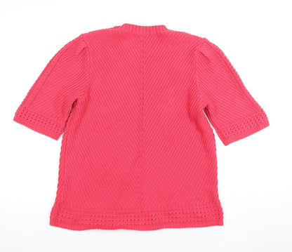 Womens UK Size 14 Marks and Spencer Pink Pullover Jumper