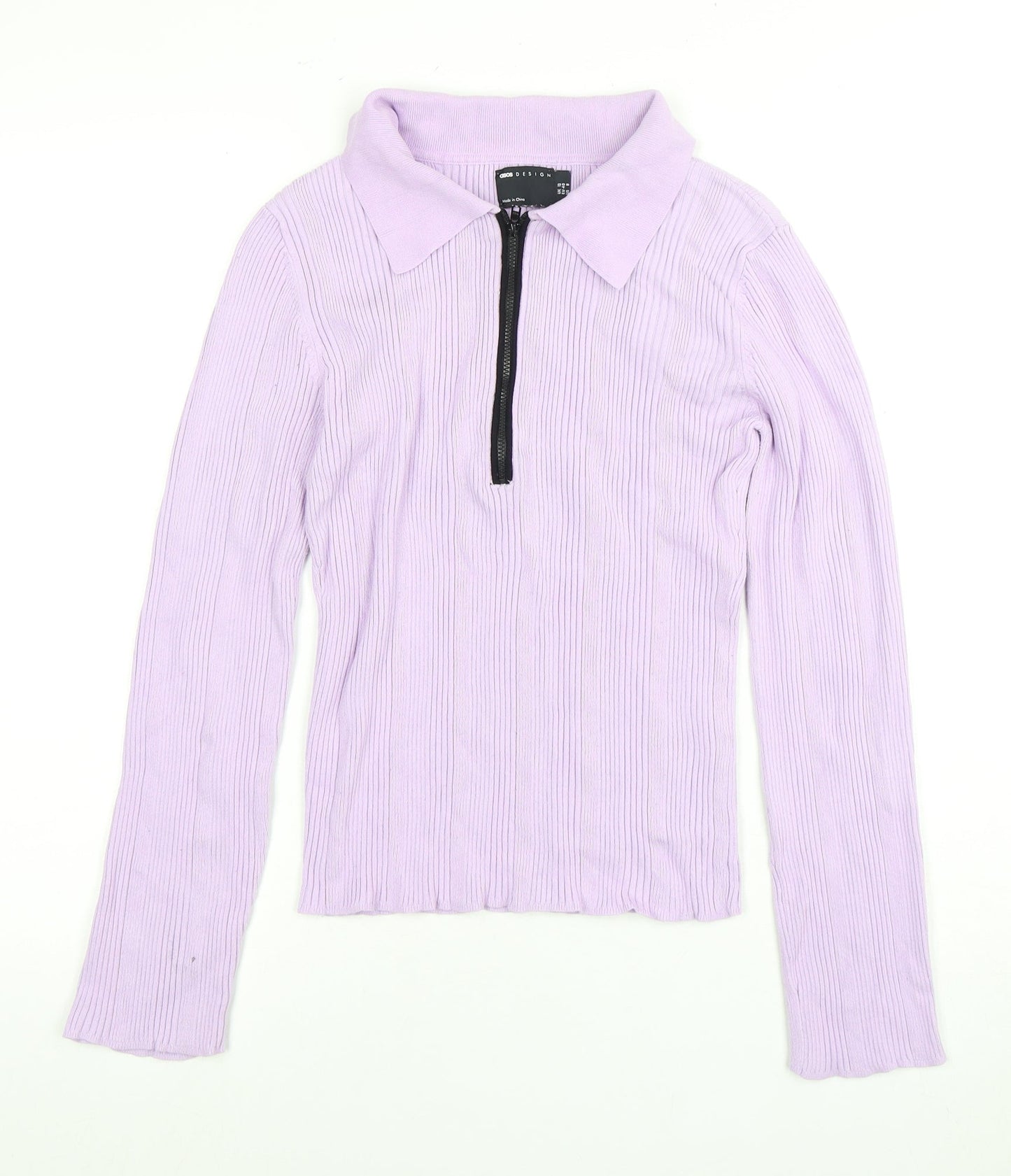 Womens UK Size 12 ASOS Purple Jersey T-Shirt