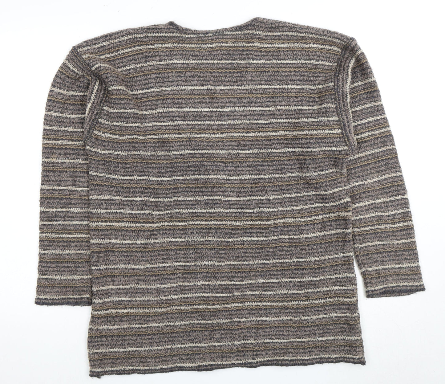 Burtons Unisex V-Neck Striped Pullover Jumper L