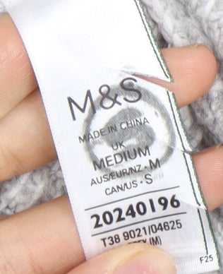 Womens UK Size M Marks and Spencer Grey Pullover Jumper