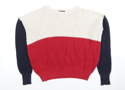 Womens UK Size XS American Apparel Multicoloured Pullover Jumper
