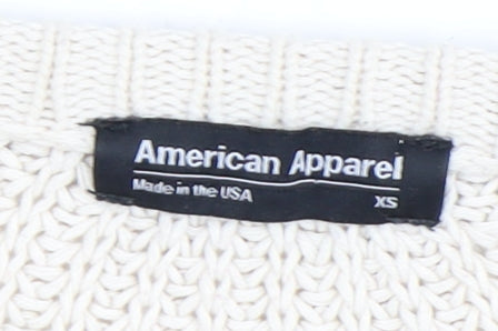 Womens UK Size XS American Apparel Multicoloured Pullover Jumper