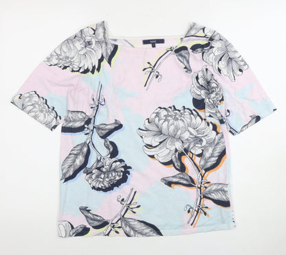 Womens UK Size 14 NEXT Multicoloured Basic T-Shirt