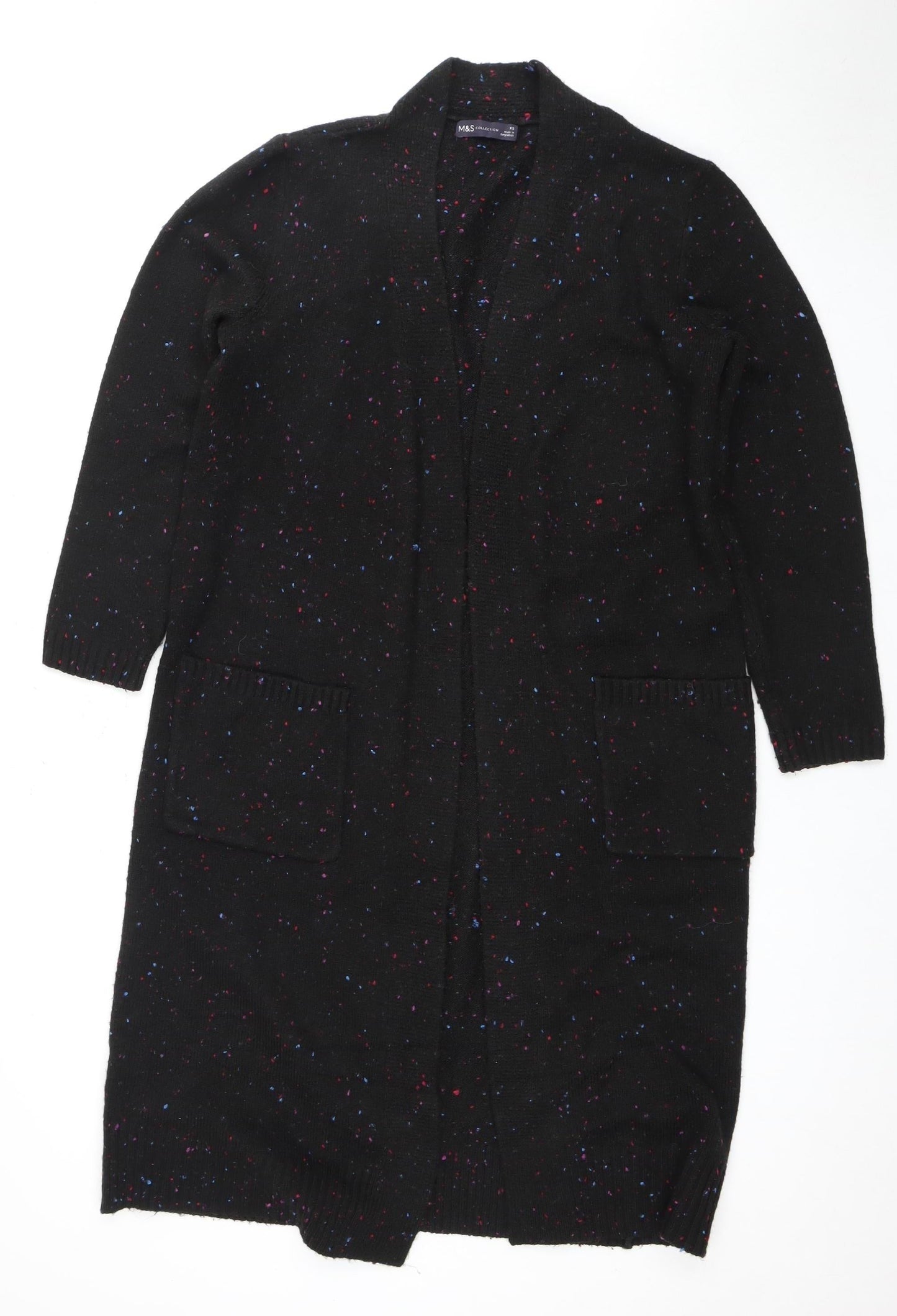 Womens UK Size XS Marks and Spencer Black Cardigan Jumper