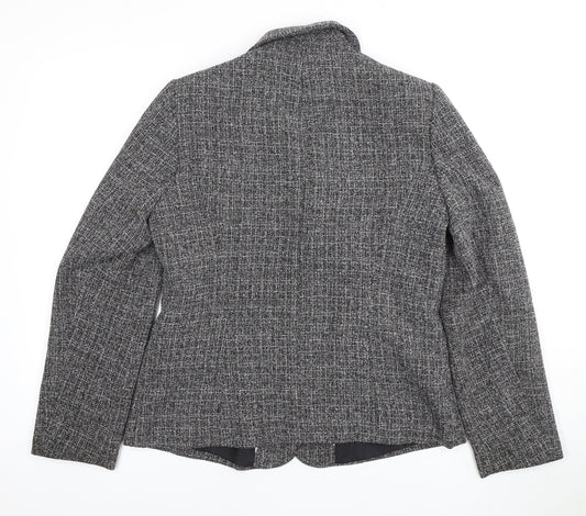 BHS Grey Blazer for Women, Size 12, Three-Button