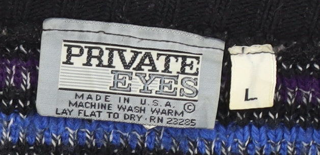 Private Eyes Men's Multicoloured L Cardigan