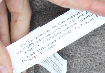 Zara Men's Brown 1/2 Zip Wool-Blend Sweater M