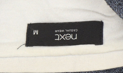 Next Men's Grey Henley Wool Jumper, Size M, Casual