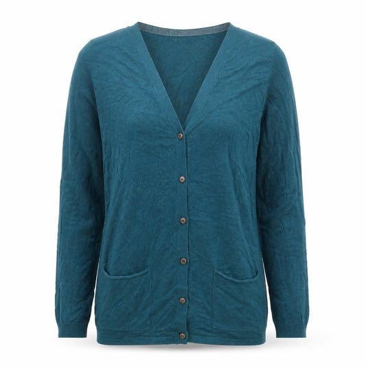 Womens UK Size S Pull&Bear Green Cardigan Jumper