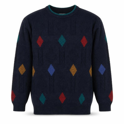 Mens UK Size S Marks and Spencer Multicoloured Pullover Jumper