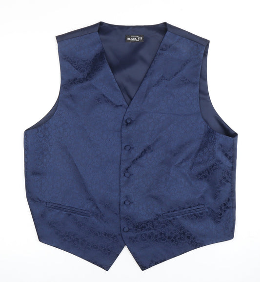 Mens UK Size XL Debenhams Regular Blue Suit Waistcoat
