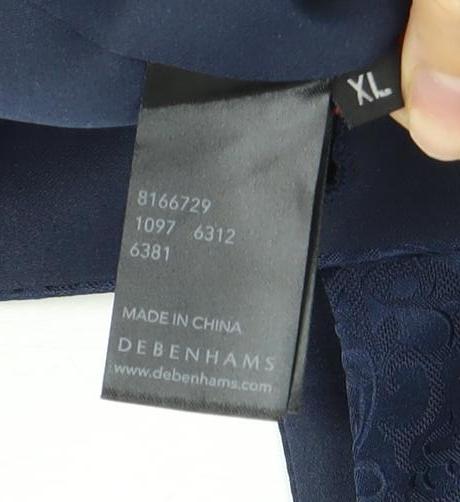 Mens UK Size XL Debenhams Regular Blue Suit Waistcoat