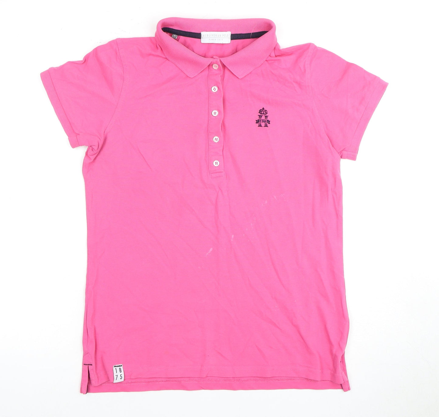 Hurlingham Polo Women's Pink Polo Shirt L