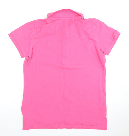 Hurlingham Polo Women's Pink Polo Shirt L