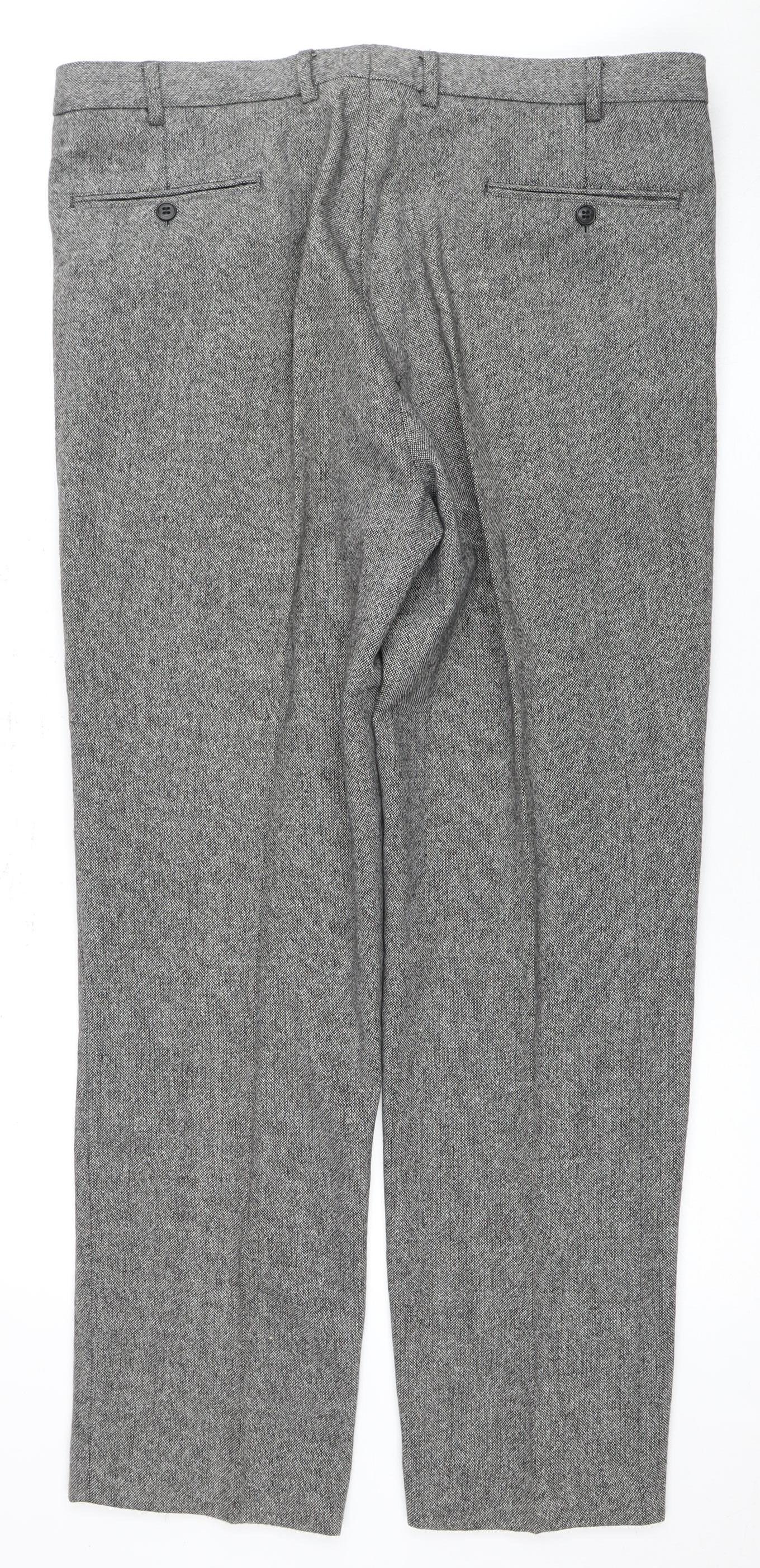 Hammond & Co Men's Grey Dress Pants 38R Regular Fit