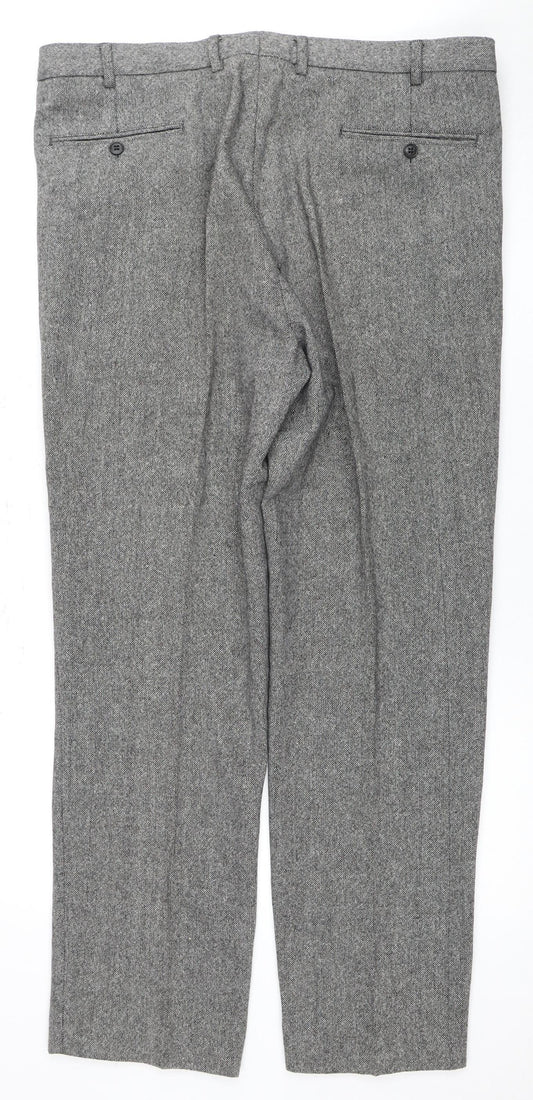 Hammond & Co Men's Grey Dress Pants 38R Regular Fit