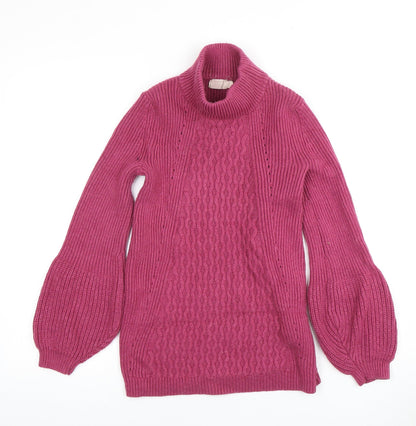 Womens UK Size S Cape Daisy Pink Pullover Jumper