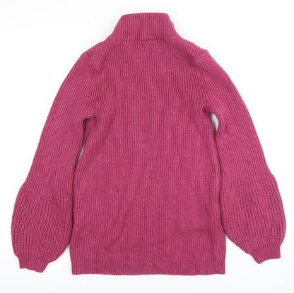Womens UK Size S Cape Daisy Pink Pullover Jumper