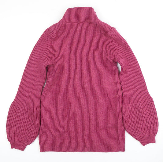 Womens UK Size S Cape Daisy Pink Pullover Jumper