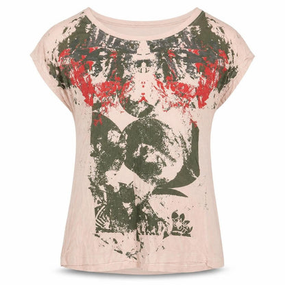 Anna Scott Women's Pink Floral Print T-Shirt