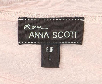 Anna Scott Women's Pink Floral Print T-Shirt