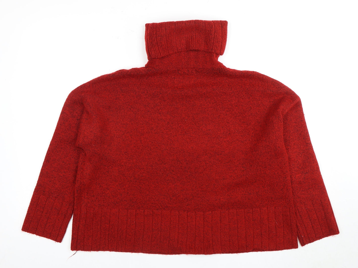 Gradatus Basics Women's Red Pullover Roll Neck Jumper 2XS