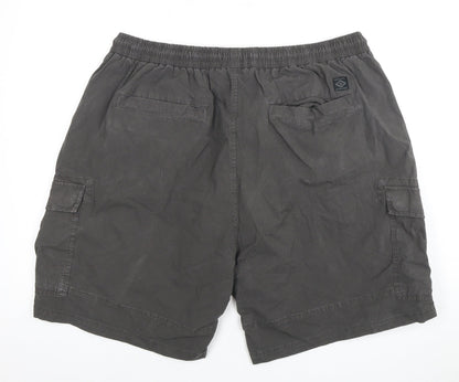 Next Men's Grey 2XL Cargo Shorts, Elastic Waist