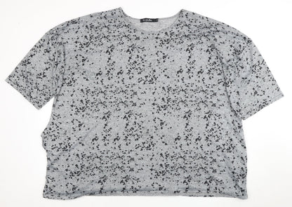 Womens UK Size 22 Simply Be Grey Basic T-Shirt