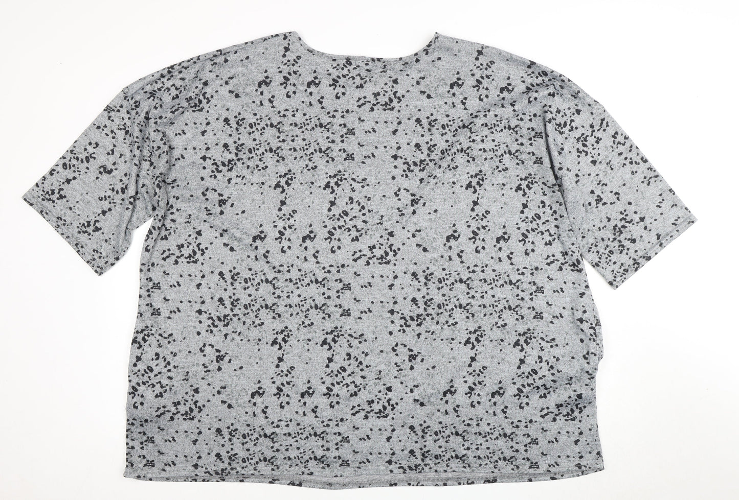 Womens UK Size 22 Simply Be Grey Basic T-Shirt