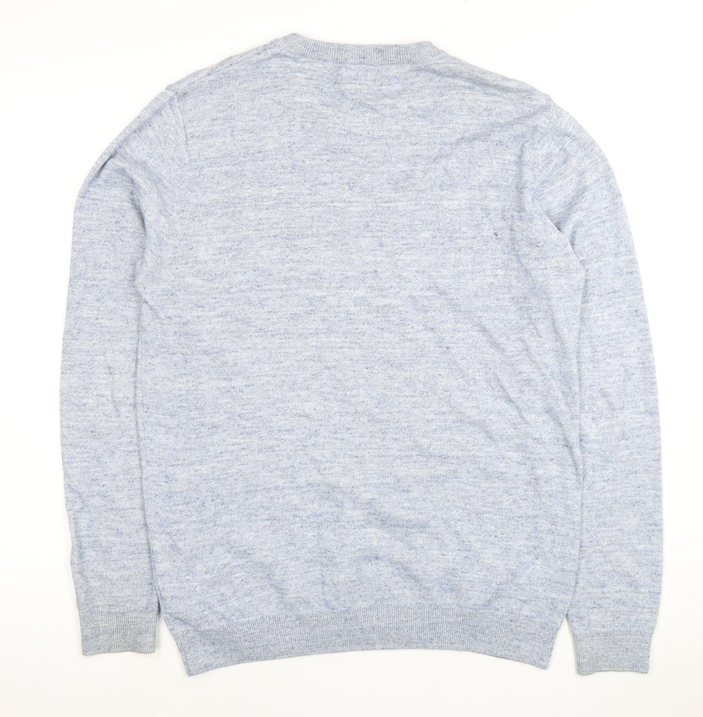 Next Men's Blue Pullover M - Casual Cotton Blend