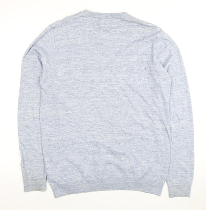 Next Men's Blue Pullover M - Casual Cotton Blend