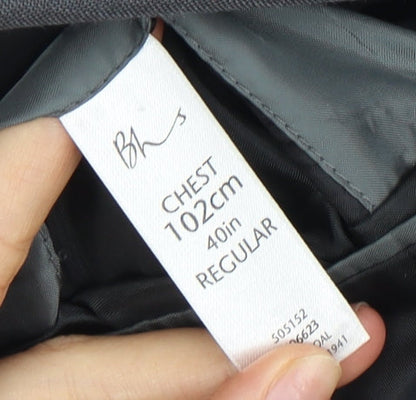 Mens UK Size 40 BHS Regular Grey Suit Jacket