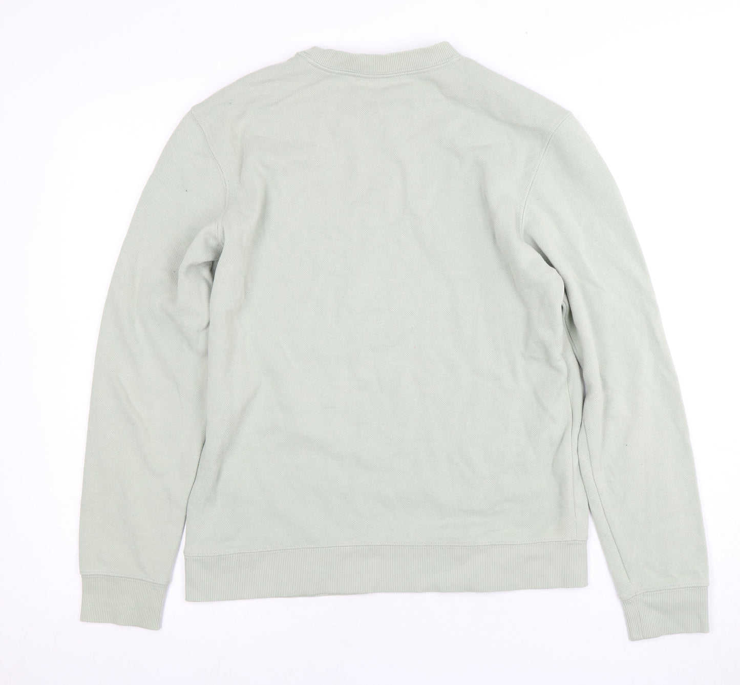 H&M Men's Green Crew Neck Pullover, Size S